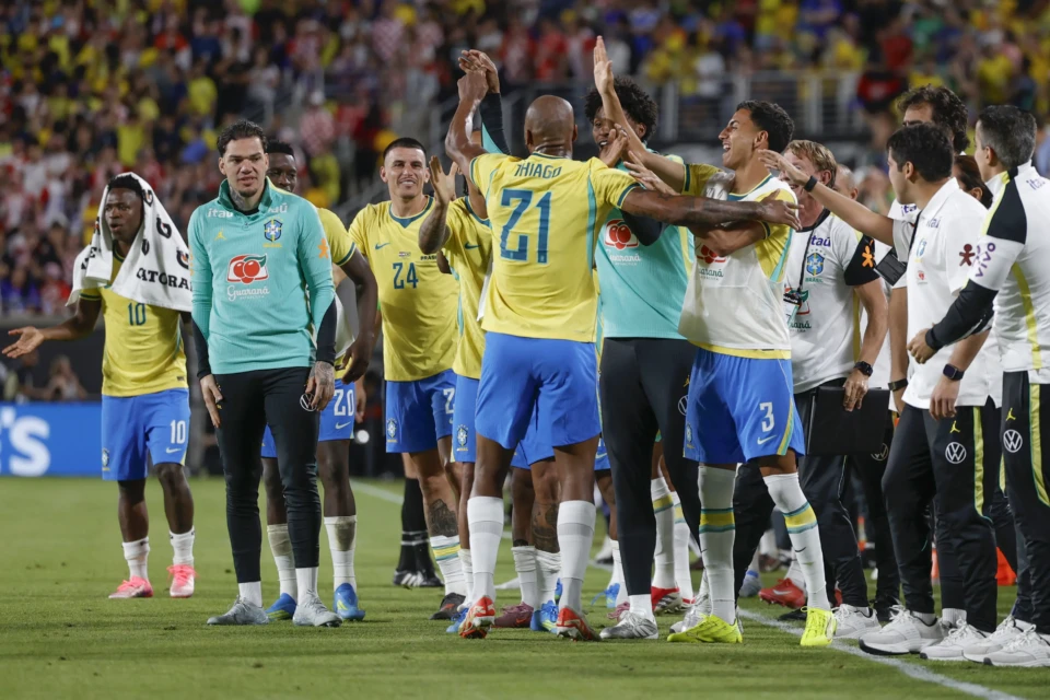 comemoração amistoso Seleção Brasileira