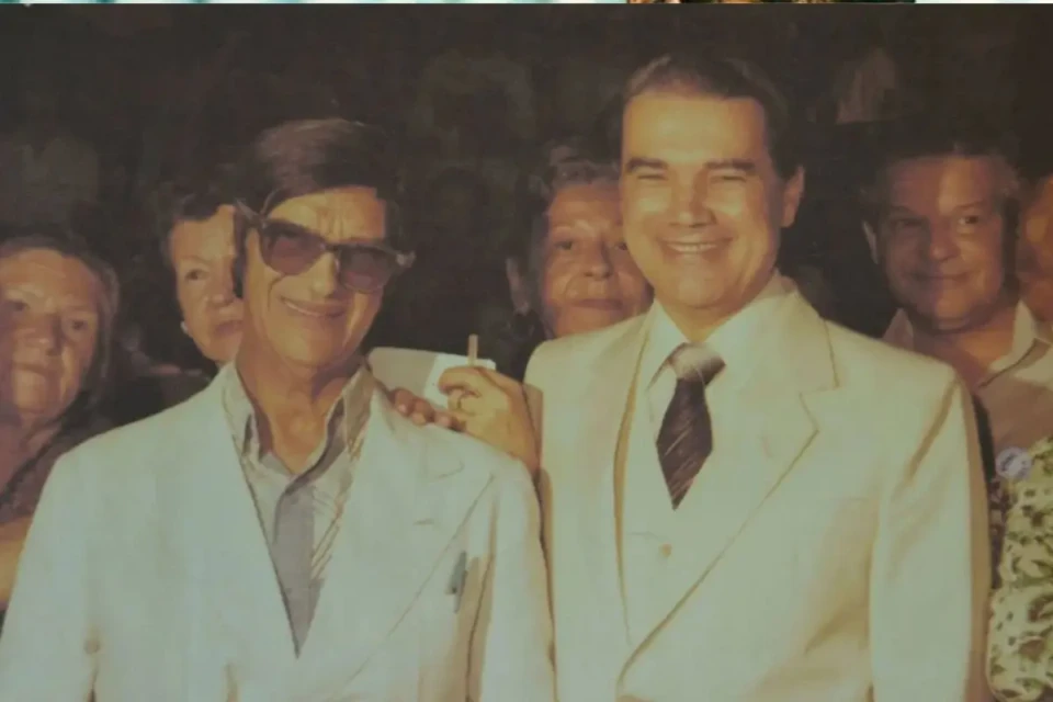 Chico Xavier e Divaldo Franco, também falecido (Foto: acervo/Mansões do Caminho)