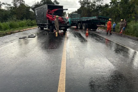Imagem de um dos acidentes registrados
