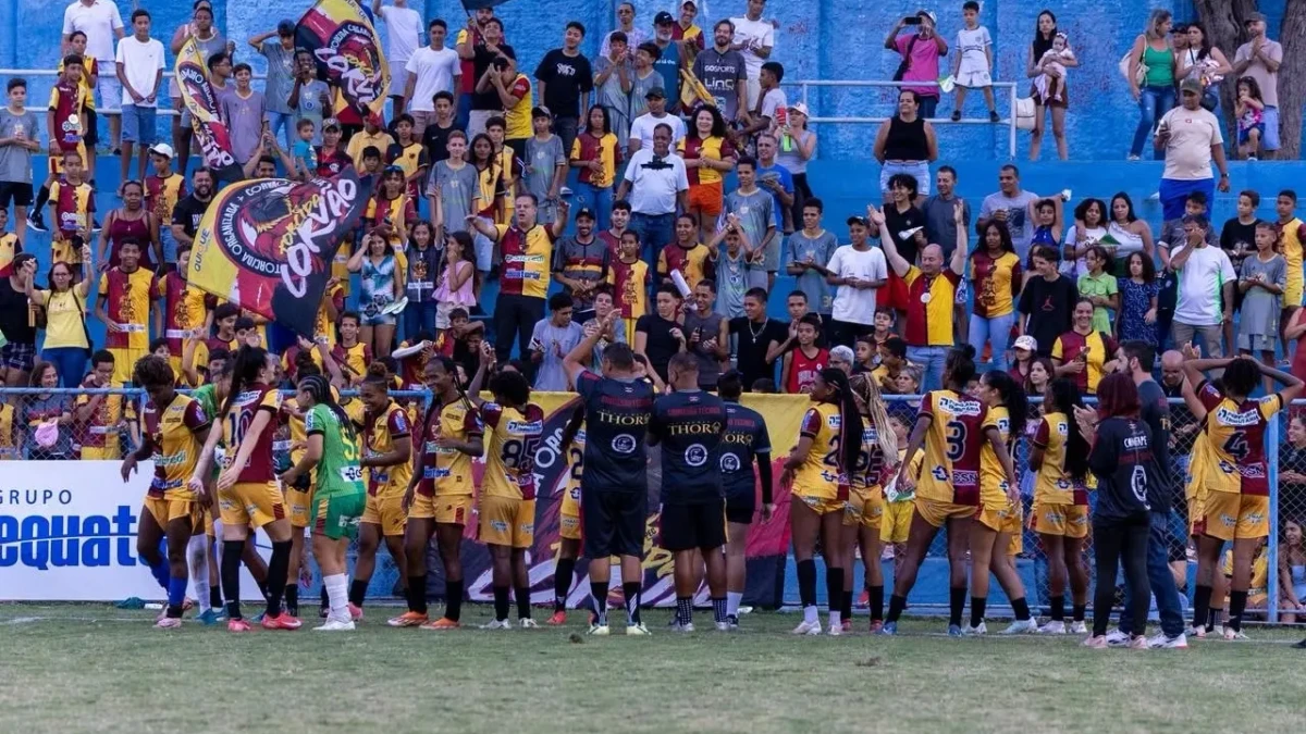 Equipe do Planalto durante partida do Brasileiro Feminino