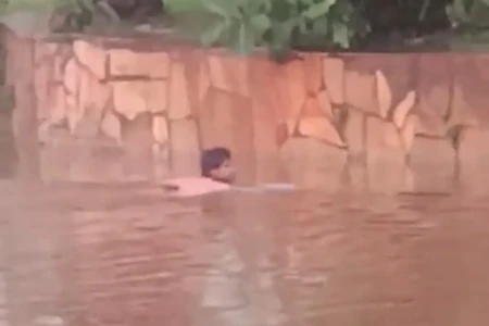 Imagem registrada por um popular