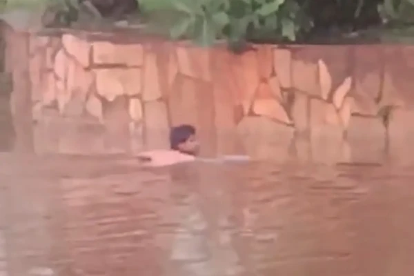 Imagem registrada por um popular