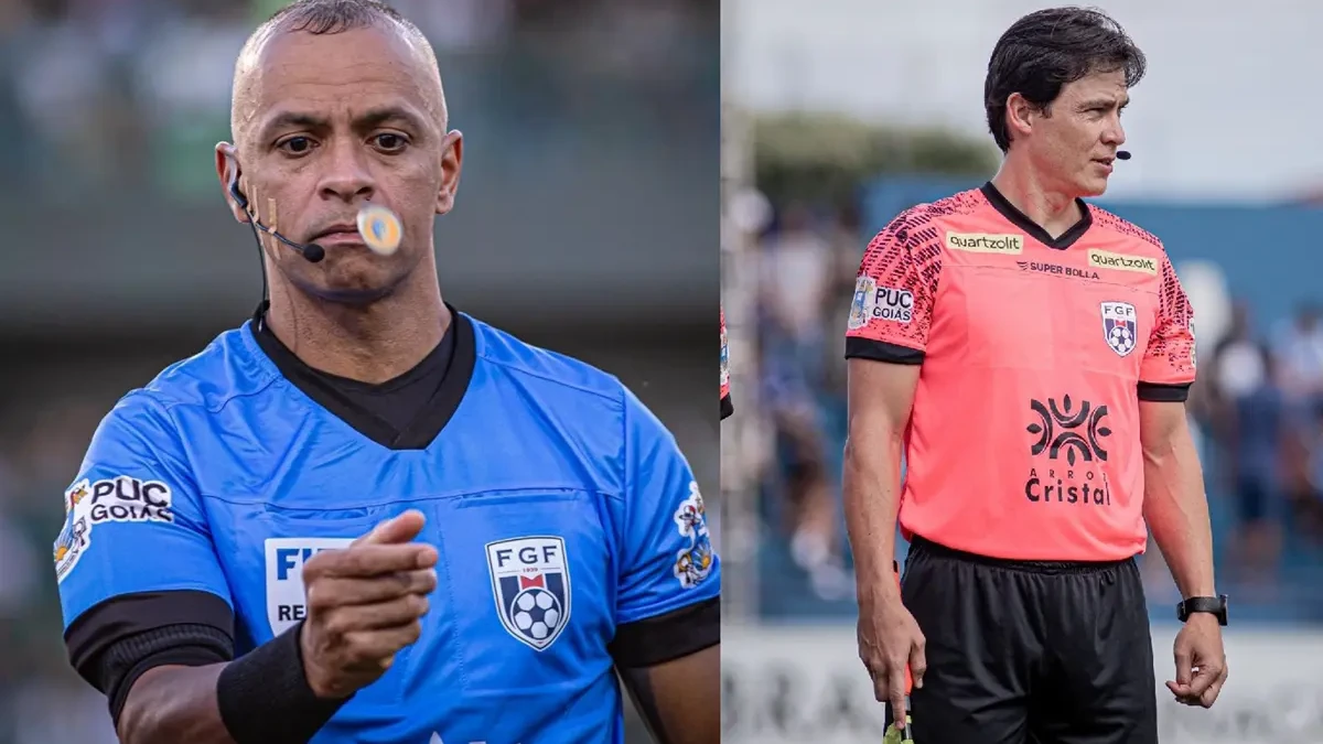 Wilton Pereira Sampaio e Bruno Pires, árbitros goianos que estarão na Copa