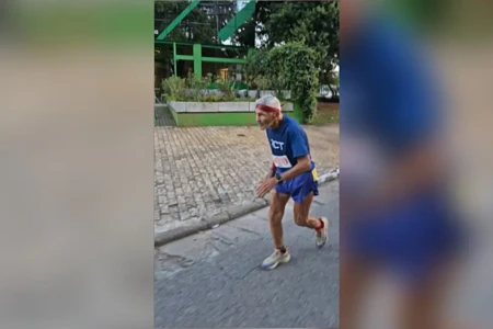 Imagem do maratonista chegando