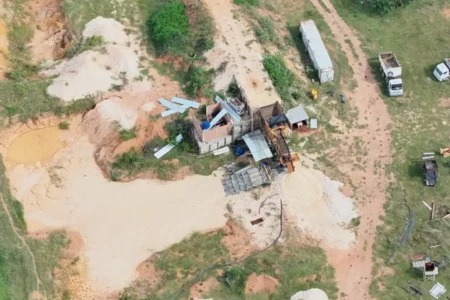 Garimpo ilegal em Cavalcante - (Foto: reprodução/Batatão ambiental)