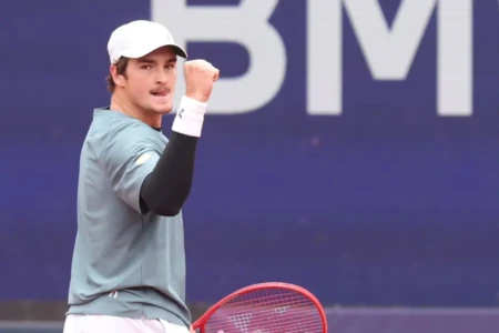 João Fonseca durante ATP de Munique