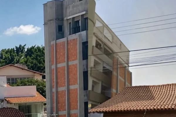 Muro gigante foi construído em Passos, no Sul de Minas Gerais, em 2001. (Foto: reprodução)