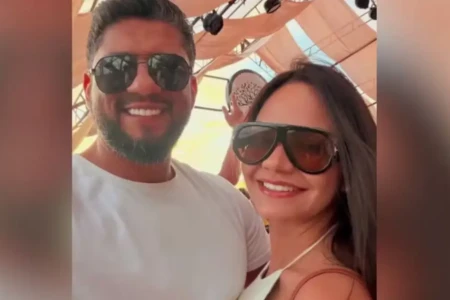 Advogado Márcio Nogueira Lemos e a namorada Karolyne Steffane - (Foto: reprodução/Redes sociais)