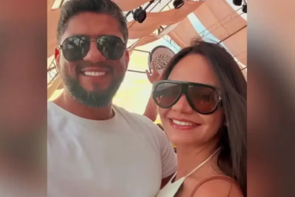 Advogado Márcio Nogueira Lemos e a namorada Karolyne Steffane - (Foto: reprodução/Redes sociais)