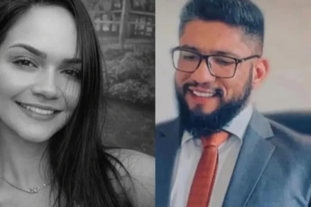 Advogado Márcio Nogueira Lemos e a namorada Karolyne Steffane - (Foto: reprodução/Redes sociais)