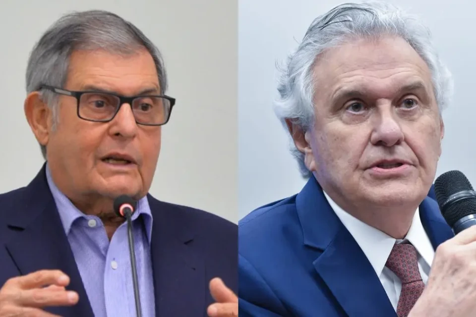 Imagem mostra Roberto Brant e Ronaldo Caiado