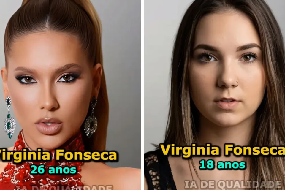 'Depois e antes' de Virgínia gerado por IA