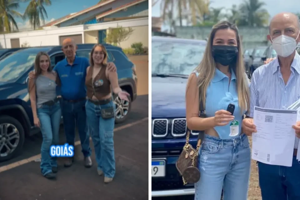 ‘Vovô do Jeep’: netas que ganharam carros promovem candidatura do avô a deputado federal; vídeo