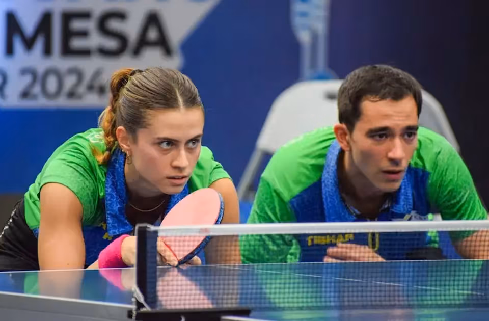 Bruna Takahashi e Hugo Calderano tênis de mesa Brasil