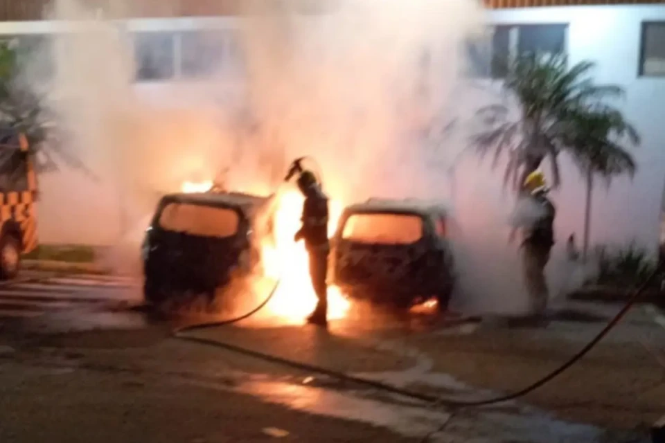 Imagem do incêndio