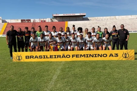 Equipe do Planalto durante jogo do Brasileiro Feminino Série A3