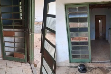 Imagem mostra residência onde adolescentes foram encontradas na presença de dois homens