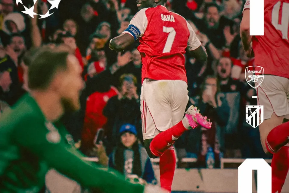 Saka Arsenal 1-0 Atlético de Madrid