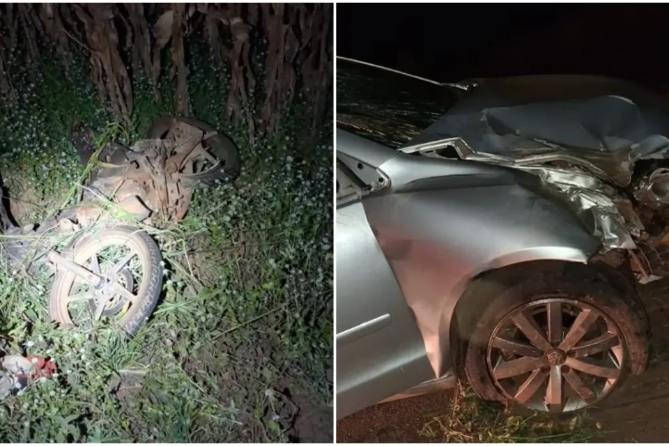 Jovem de 20 anos morre em acidente na GO-330; suspeito fugiu e deixou latas de cerveja no carro