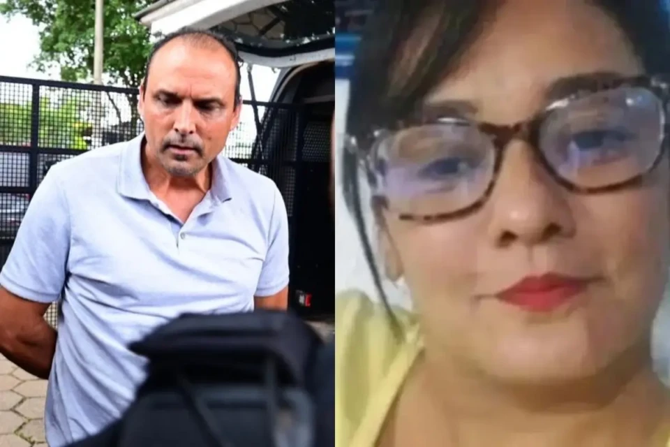 Imagem do acusado e da vítima