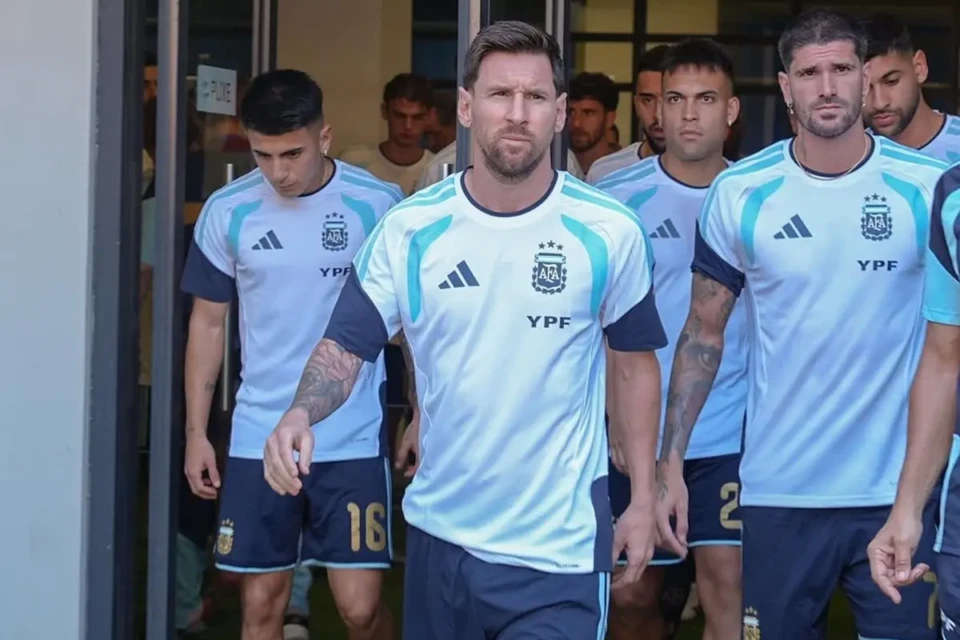Messi com a camisa da Argentina