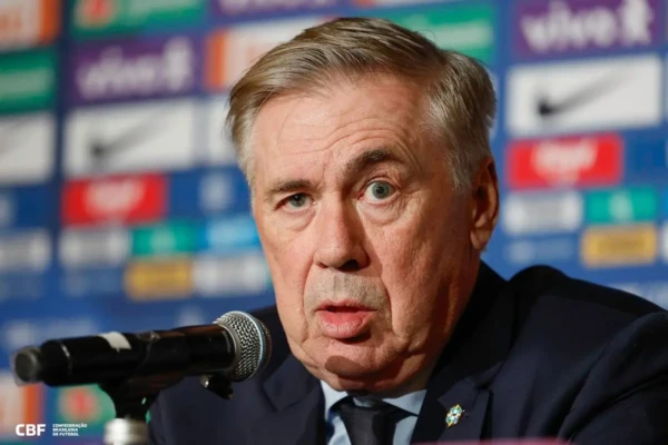 Carlo Ancellotti, técnico da seleção brasileira