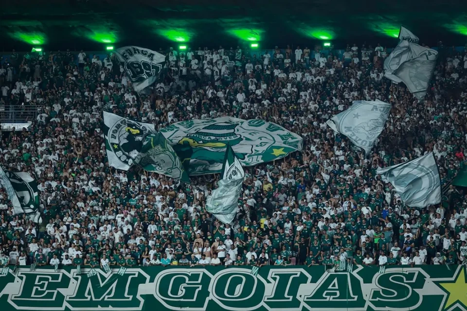 Torcida do Goiás em jogo da Copa do Brasil