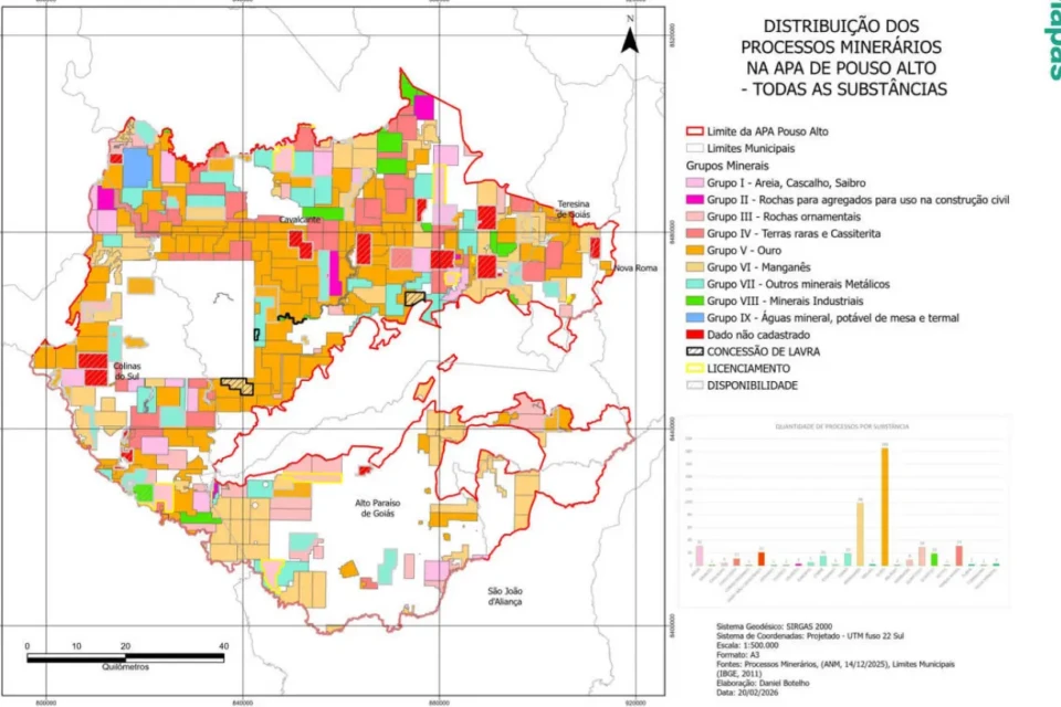 image Ação do MP pode barrar plano do governo de Goiás para mineração na Chapada dos Veadeiros; entenda