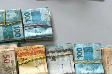 Imagem do dinheiro recuperado