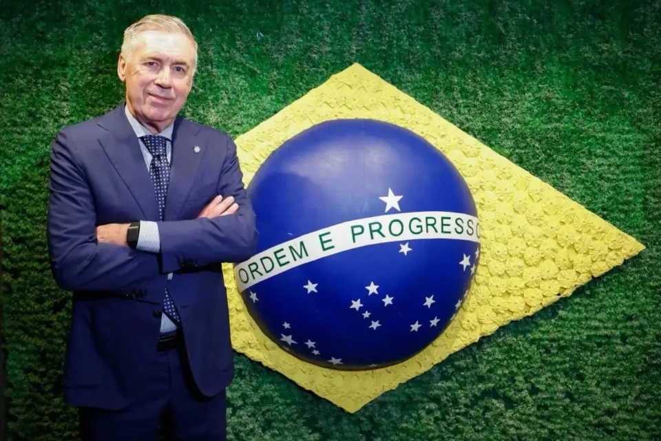 Carlo Ancelotti, treinador da seleção brasileira