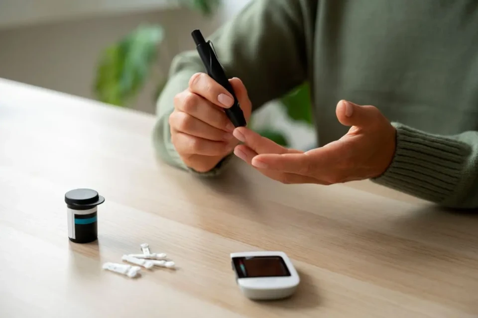 side-view-diabetic-woman-checking-her-glucose-level