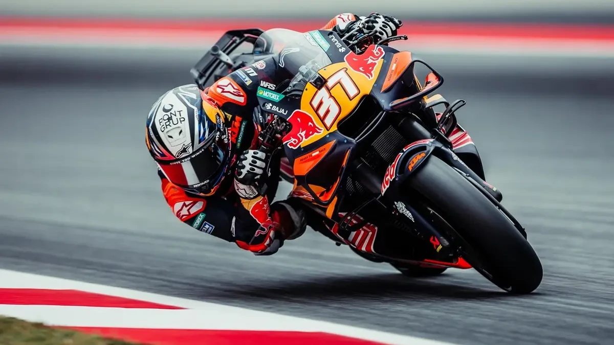 Pedro Acosta durante prova da MotoGP