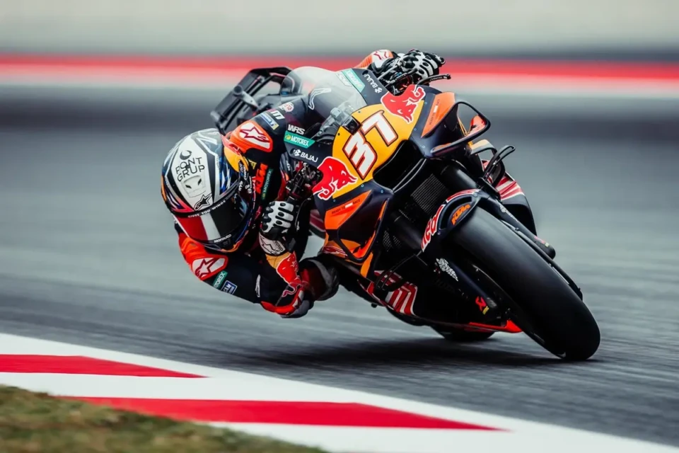 Pedro Acosta durante prova da MotoGP