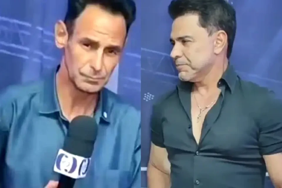 Repórter mudinho entrevista Zezé di Camargo em show; assista Adão Alves fez o sertanejo dar uma palinha e soltar a voz vídeo