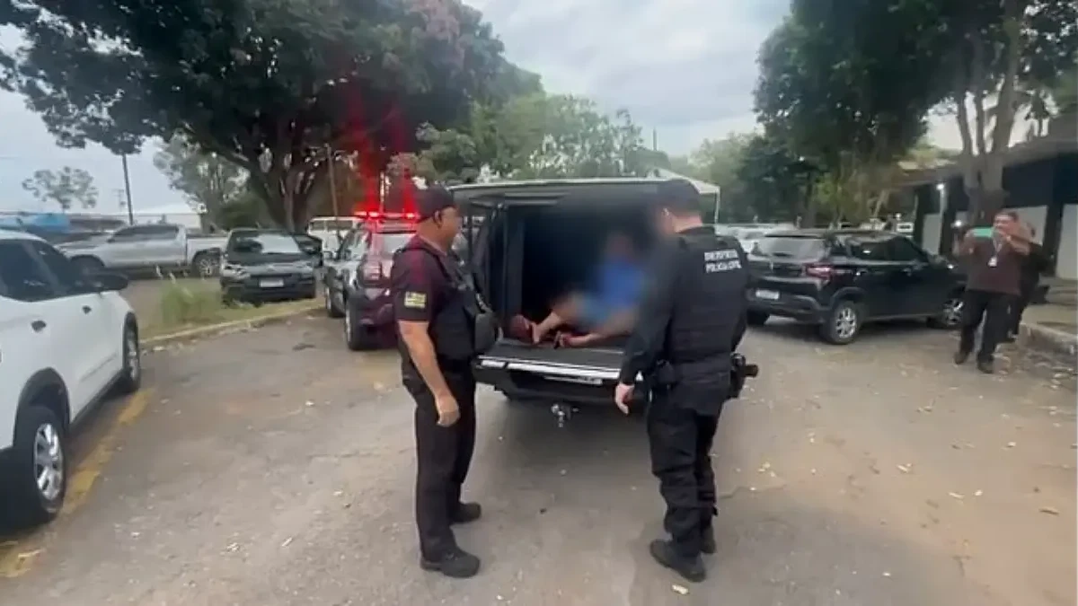 Imagem de um dos presos