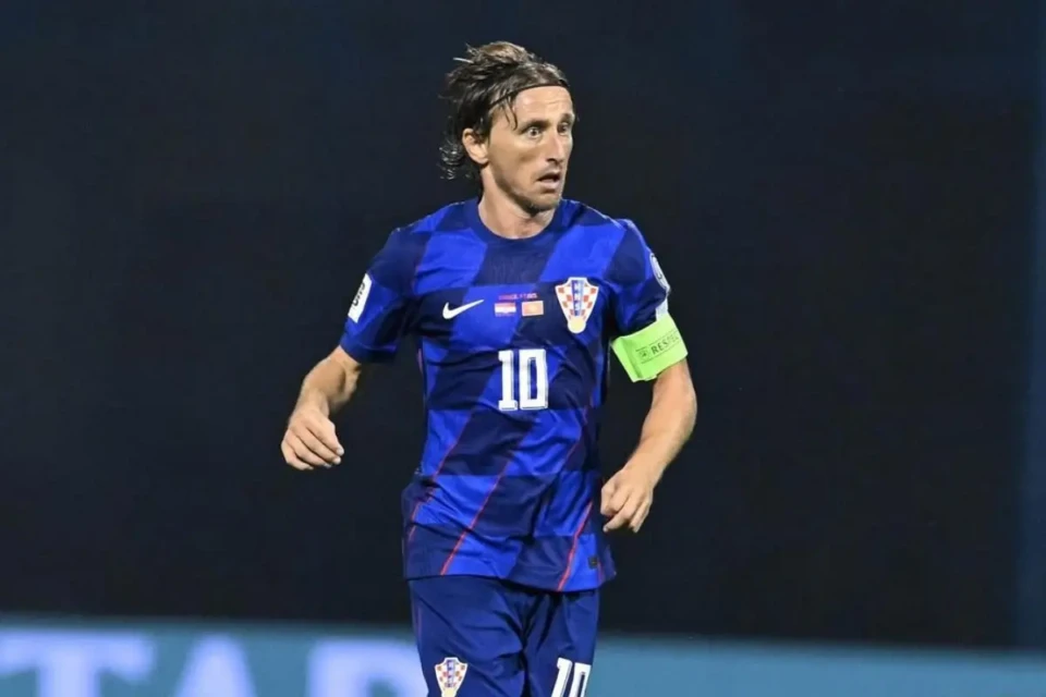 Luka Modric, dez e faixa da Croácia na Copa (Foto: Instagram/Modric)