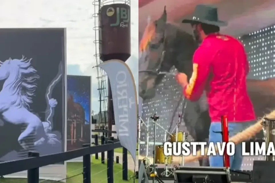 Piloto mostra como foi o Leilão JBJ em Nazário: festinha no Goiás vídeo Evento na Fazenda Floresta reuniu criadores, luxo e movimentou redes