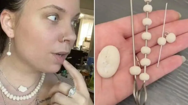Amanda faz peças usando terra de sepultura e placenta Mulher viraliza ao produzir joias com sêmen e sangue menstrual; veja fotos