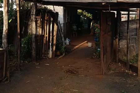 Imagem da casa onde aconteceu o crime