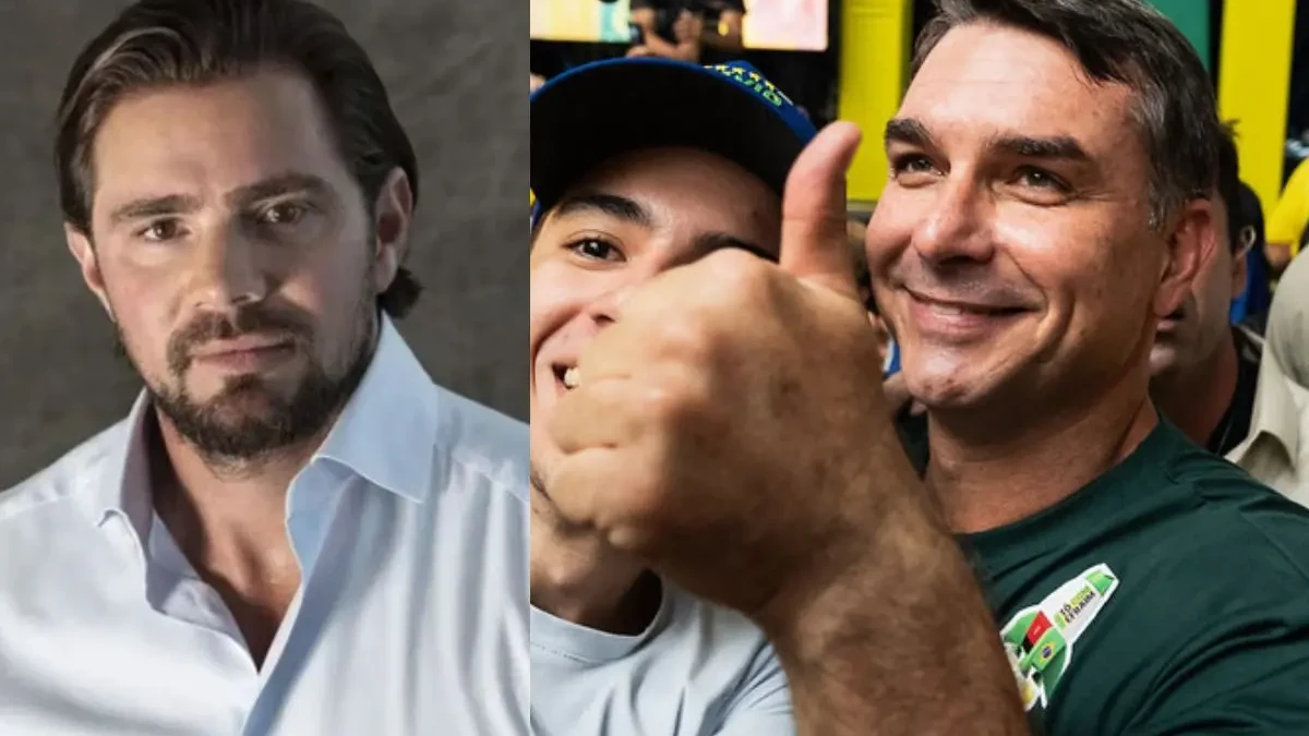 Vorcaro recebeu visita de Flávio Bolsonaro após sair da prisão (Fotos; Divulgação)