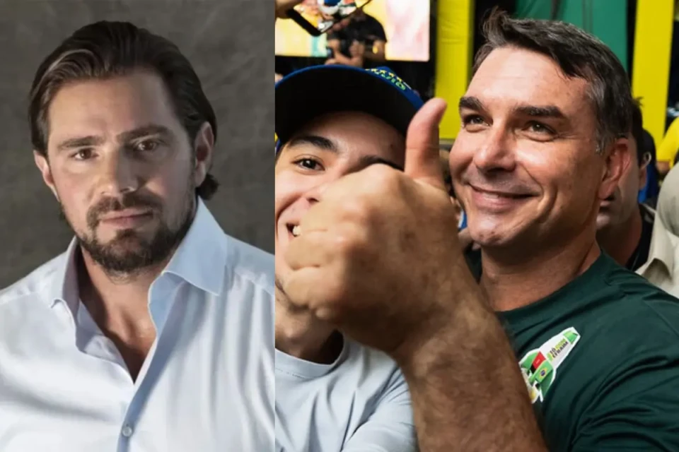 Vorcaro recebeu visita de Flávio Bolsonaro após sair da prisão (Fotos; Divulgação)