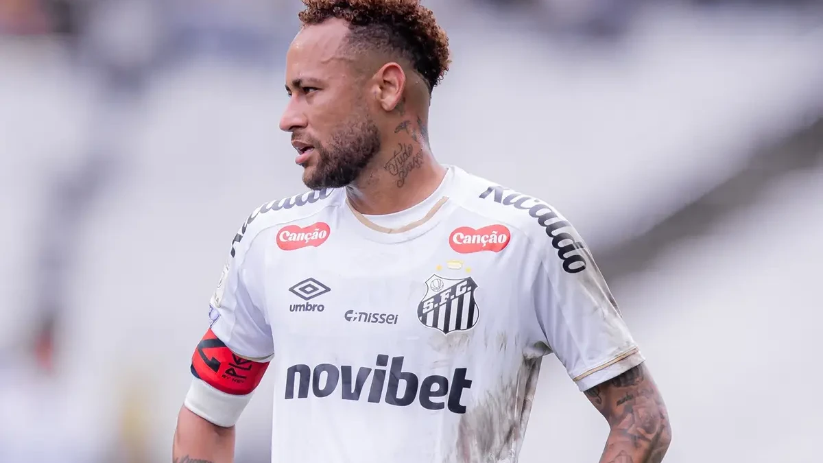 Neymar em partida pelo Santos