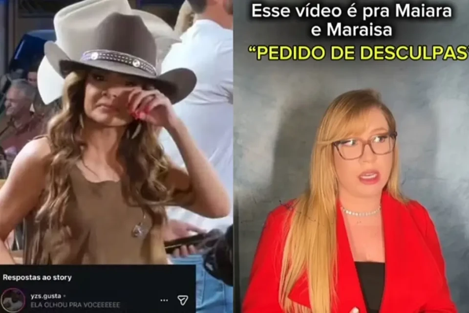 Goiana sósia de Marília Mendonça causa polêmica em show de Maiara e Maraisa; vídeo Mariana Brandão vídeo direcionado a dupla sertaneja
