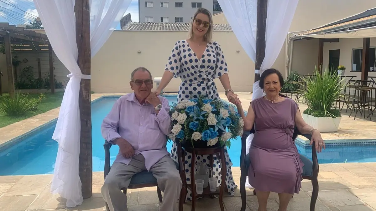 Fernanda e os avós
