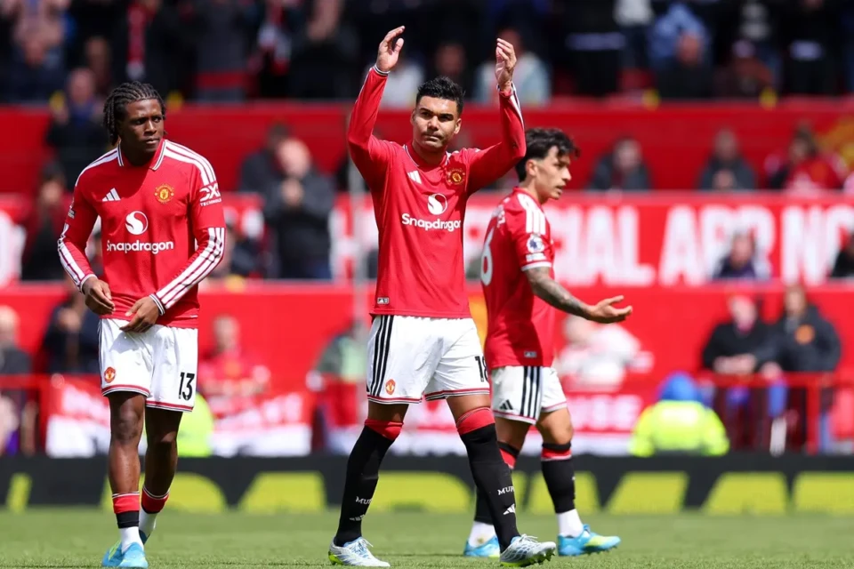 Casemiro em despedida pelo Manchester United
