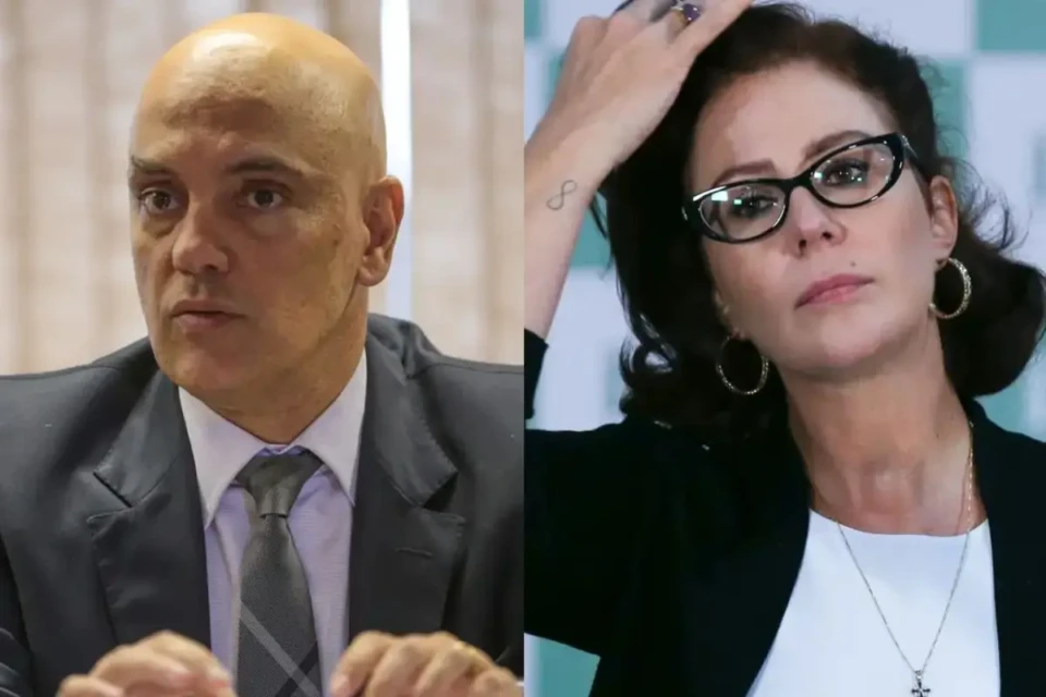 Alexandre de Moraes e Carla Zambelli (Foto: Agência Brasil)