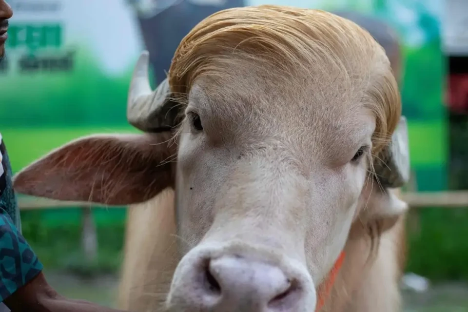 Veja fotos do búfalo parecido com Trump que será sacrificado em Bangladesh Animal será sacrificado durante festival religioso islâmico