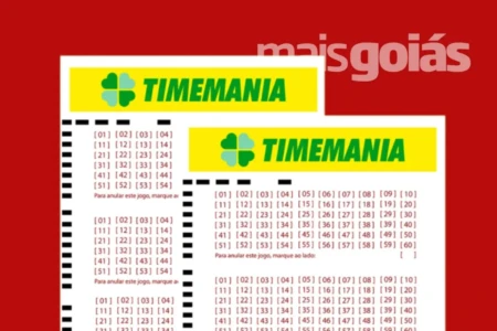 Timemania 2396: três apostas ganham R$ 96,2 mil (Foto: Mais Goiás)
