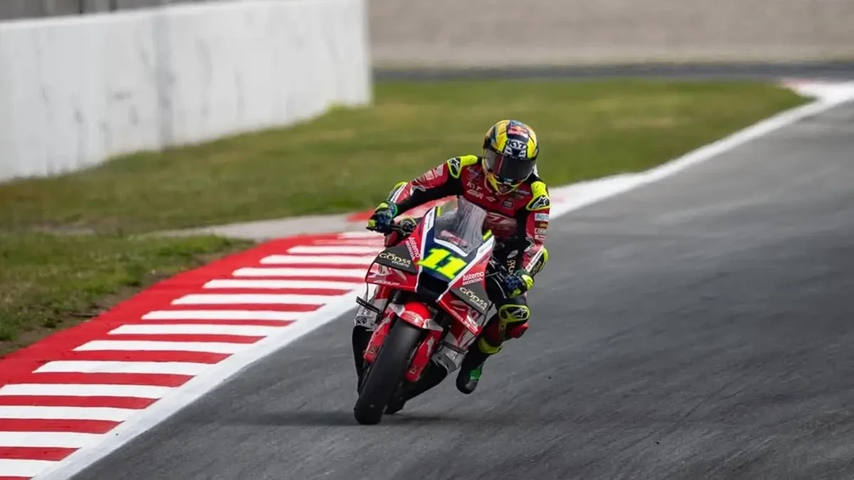 Diogo Moreira em corrida da MotoGP