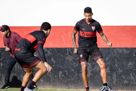 Marrony em treino no Atlético